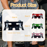 Maxbell Triple Barbell Holder for Squat Rack Metal Home Gym Accessory Gym Bar Hanger Green