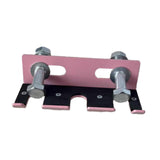 Maxbell Triple Barbell Holder for Squat Rack Metal Home Gym Accessory Gym Bar Hanger Pink