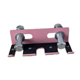 Maxbell Triple Barbell Holder for Squat Rack Metal Home Gym Accessory Gym Bar Hanger Pink