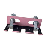 Maxbell Triple Barbell Holder for Squat Rack Metal Home Gym Accessory Gym Bar Hanger Pink