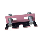 Maxbell Triple Barbell Holder for Squat Rack Metal Home Gym Accessory Gym Bar Hanger Pink