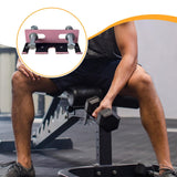 Maxbell Triple Barbell Holder for Squat Rack Metal Home Gym Accessory Gym Bar Hanger Pink