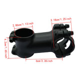 Maxbell Bike Stem Sturdy Easy Installation Lightweight Professional Compatible Black Length 6 cm