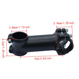 Maxbell Bike Stem Sturdy Easy Installation Lightweight Professional Compatible Black Length 9 cm
