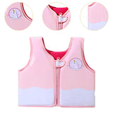 Maxbell Kids Swim Vest Boys Girls Swim Jacket for Beach Playing  Pink