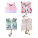 Maxbell Kids Swim Vest Boys Girls Swim Jacket for Beach Playing  Pink