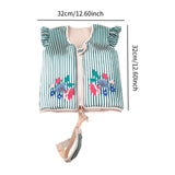 Maxbell Kids Swim Vest Boys Girls Swim Jacket for Beach Playing  Green Stripes