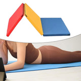 Maxbell Folding Exercise Mat Three Fold Foldable Pad for Workout Stretching Home Gym