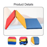 Maxbell Folding Exercise Mat Three Fold Foldable Pad for Workout Stretching Home Gym