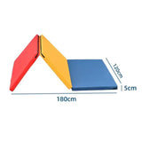 Maxbell Folding Exercise Mat Three Fold Foldable Pad for Workout Stretching Home Gym