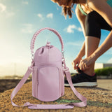 Maxbell Water Bottle Holder Pouch Insulated Water Bottle Carrier for Running Walking Pink