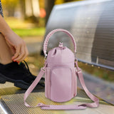 Maxbell Water Bottle Holder Pouch Insulated Water Bottle Carrier for Running Walking Pink