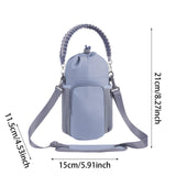 Maxbell Water Bottle Holder Pouch Insulated Water Bottle Carrier for Running Walking Gray Blue