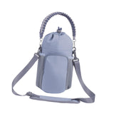 Maxbell Water Bottle Holder Pouch Insulated Water Bottle Carrier for Running Walking Gray Blue