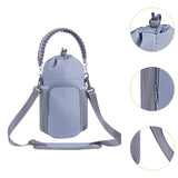Maxbell Water Bottle Holder Pouch Insulated Water Bottle Carrier for Running Walking Gray Blue