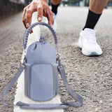 Maxbell Water Bottle Holder Pouch Insulated Water Bottle Carrier for Running Walking Gray Blue