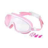 Maxbell Kids Swim Goggles No Leaking Adjustable for Snorkeling Indoor Boys and Girls Pink and White