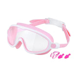 Maxbell Kids Swim Goggles No Leaking Adjustable for Snorkeling Indoor Boys and Girls Pink and White