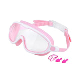 Maxbell Kids Swim Goggles No Leaking Adjustable for Snorkeling Indoor Boys and Girls Pink and White