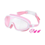Maxbell Kids Swim Goggles No Leaking Adjustable for Snorkeling Indoor Boys and Girls Pink and White