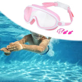 Maxbell Kids Swim Goggles No Leaking Adjustable for Snorkeling Indoor Boys and Girls Pink and White