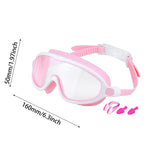 Maxbell Kids Swim Goggles No Leaking Adjustable for Snorkeling Indoor Boys and Girls Pink and White