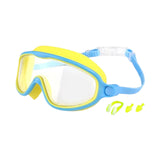 Maxbell Kids Swim Goggles No Leaking Adjustable for Snorkeling Indoor Boys and Girls Yellow and Blue