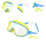 Maxbell Kids Swim Goggles No Leaking Adjustable for Snorkeling Indoor Boys and Girls Yellow and Blue