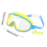Maxbell Kids Swim Goggles No Leaking Adjustable for Snorkeling Indoor Boys and Girls Yellow and Blue