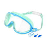 Maxbell Kids Swim Goggles No Leaking Adjustable for Snorkeling Indoor Boys and Girls Green and Blue