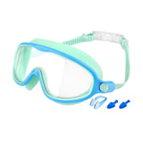Maxbell Kids Swim Goggles No Leaking Adjustable for Snorkeling Indoor Boys and Girls Green and Blue