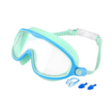 Maxbell Kids Swim Goggles No Leaking Adjustable for Snorkeling Indoor Boys and Girls Green and Blue