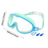 Maxbell Kids Swim Goggles No Leaking Adjustable for Snorkeling Indoor Boys and Girls Green and Blue