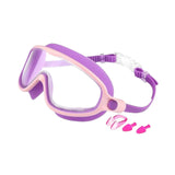 Maxbell Kids Swim Goggles No Leaking Adjustable for Snorkeling Indoor Boys and Girls Purple and Pink