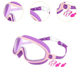 Maxbell Kids Swim Goggles No Leaking Adjustable for Snorkeling Indoor Boys and Girls Purple and Pink