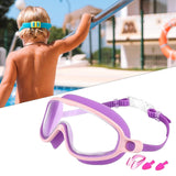 Maxbell Kids Swim Goggles No Leaking Adjustable for Snorkeling Indoor Boys and Girls Purple and Pink