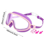Maxbell Kids Swim Goggles No Leaking Adjustable for Snorkeling Indoor Boys and Girls Purple and Pink