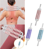 Maxbell Massage Roller Stick Handheld Calf Rolling Massager for Thigh Legs Cellulite Pink