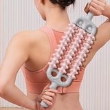 Maxbell Massage Roller Stick Handheld Calf Rolling Massager for Thigh Legs Cellulite Pink