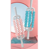 Maxbell Massage Roller Stick Handheld Calf Rolling Massager for Thigh Legs Cellulite Pink