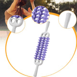 Maxbell Massage Roller Stick Handheld Calf Rolling Massager for Thigh Legs Cellulite Violet