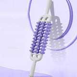 Maxbell Massage Roller Stick Handheld Calf Rolling Massager for Thigh Legs Cellulite Violet