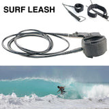 Maxbell Surfboard Leash Padded Leg Foot Rope Strap for Beginners Longboard Fishboard 183cm