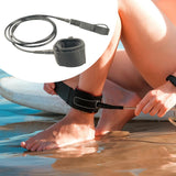 Maxbell Surfboard Leash Padded Leg Foot Rope Strap for Beginners Longboard Fishboard 213cm