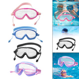 Maxbell Kids Swimming Goggles Waterproof Lightweight Wide View Portable Soft Eyewear Pink