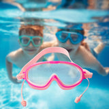 Maxbell Kids Swimming Goggles Waterproof Lightweight Wide View Portable Soft Eyewear Pink