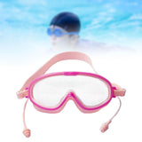 Maxbell Kids Swimming Goggles Waterproof Lightweight Wide View Portable Soft Eyewear Pink