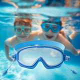 Maxbell Kids Swimming Goggles Waterproof Lightweight Wide View Portable Soft Eyewear Blue