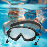 Maxbell Kids Swimming Goggles Waterproof Lightweight Wide View Portable Soft Eyewear Black