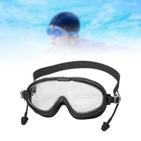 Maxbell Kids Swimming Goggles Waterproof Lightweight Wide View Portable Soft Eyewear Black